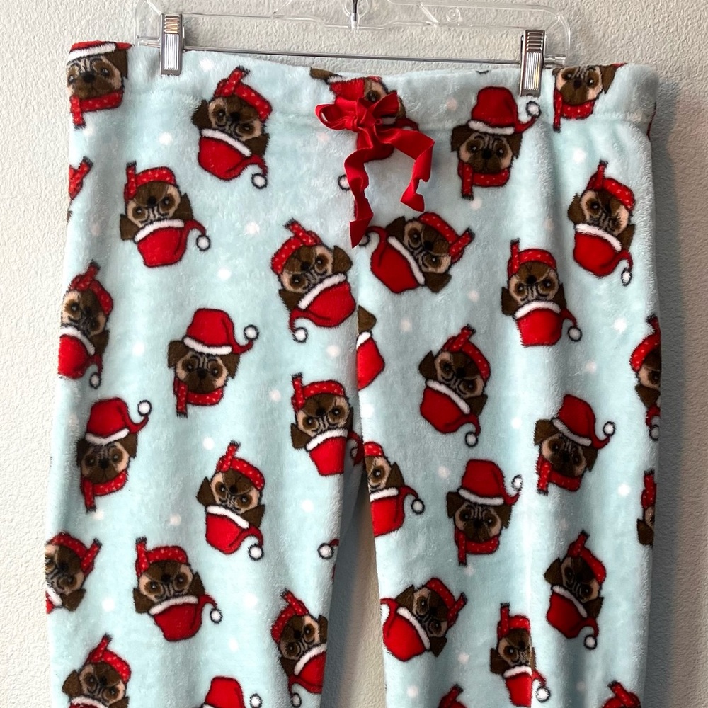 Soft & comfy Santa Puppy PJ bottoms, size XL